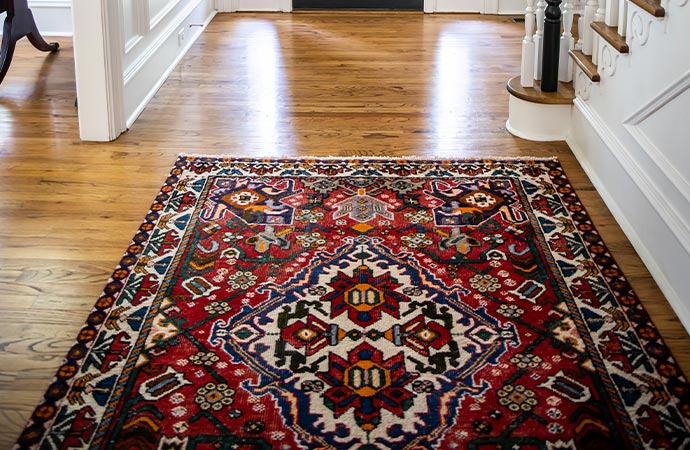 Professional hallway area rug cleaning